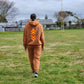 Matching loungewear Hoodie-Burnt orange