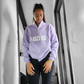 Half zip drop shoulder- Lavender