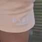 Lounge Wear Waffle Shorts- Peach