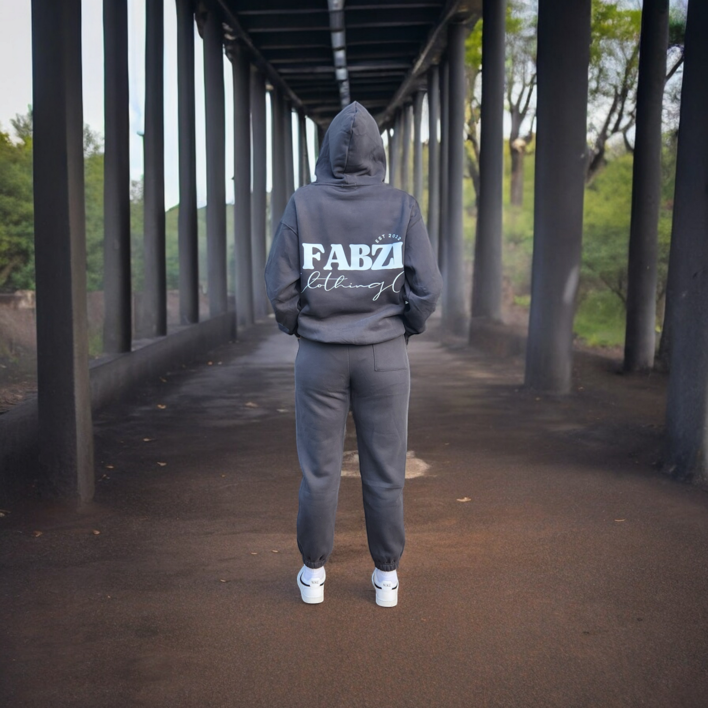 Matching lounge wear hoodie- Dark grey